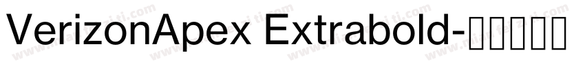 VerizonApex Extrabold字体转换